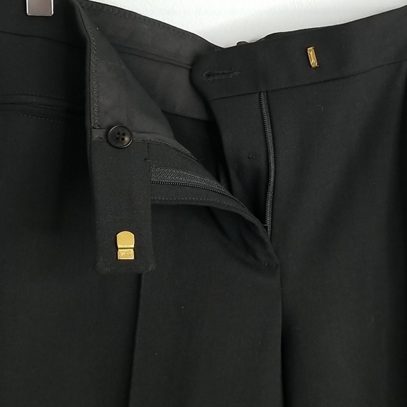 Tall Moncler Italy Black Dress Pants 42 / 4 - Picture 9 of 12